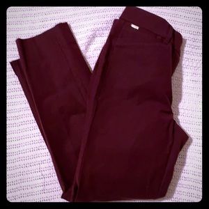 White House Black Market maroon pants